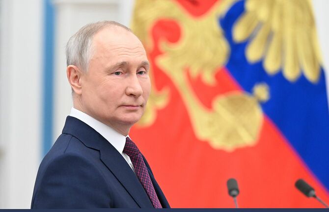 ロシアのプーチン大統領＝2023年3月8日、モスクワ
