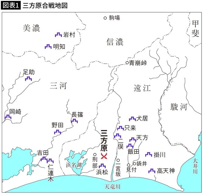 【図表1】三方ヶ原の戦い地図