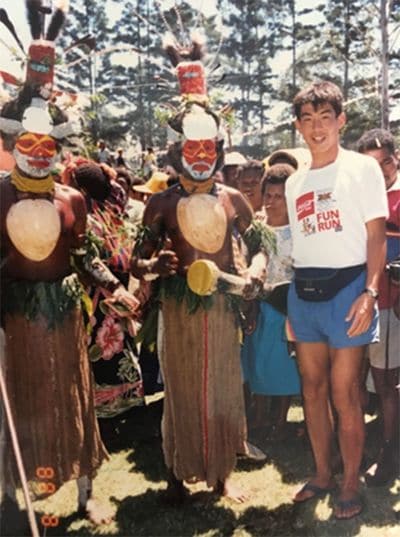 パプアニューギニアでの筆者