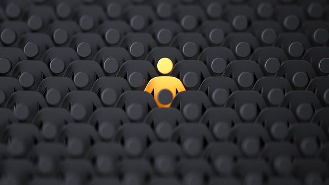 目立っている人