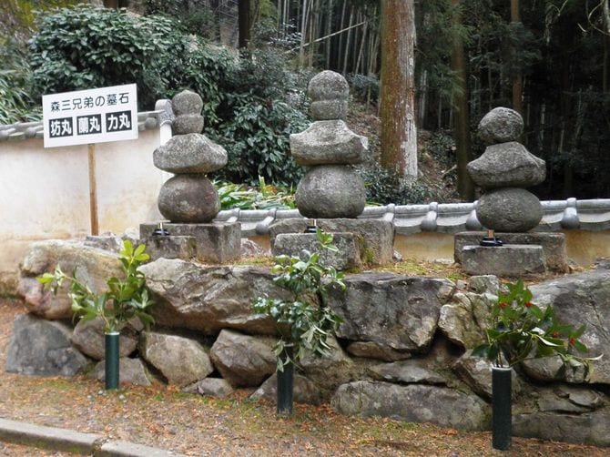 森蘭丸・坊丸・力丸の墓、岐阜県の可成寺