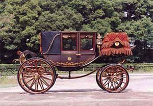 浩宮さまが成年式のときに使われた儀装馬車