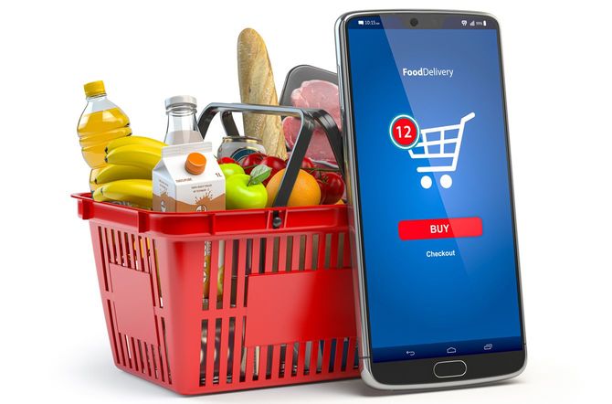 ネットスーパーのイメージイラスト