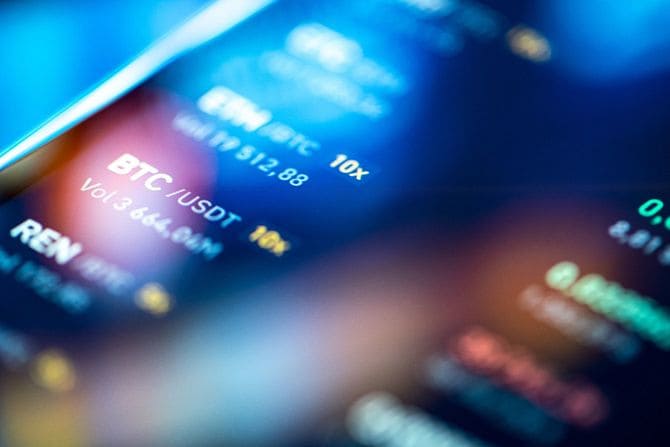 デジタル表示時の財務チャート