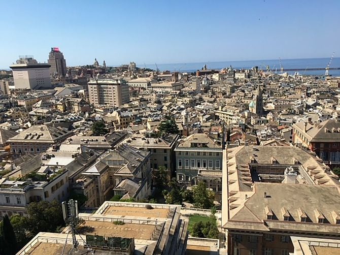 イタリア・ジェノバの街並み