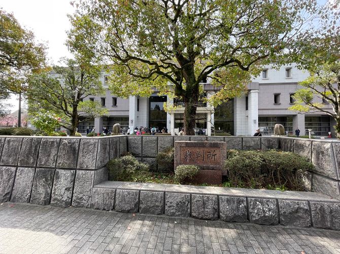 証人尋問が行われた京都地方裁判所（2023年3月27日）