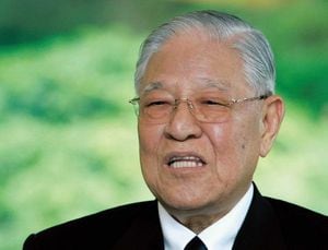 台湾の李登輝元総統。