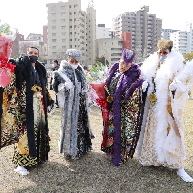 2022年に開かれた北九州市の成人式。