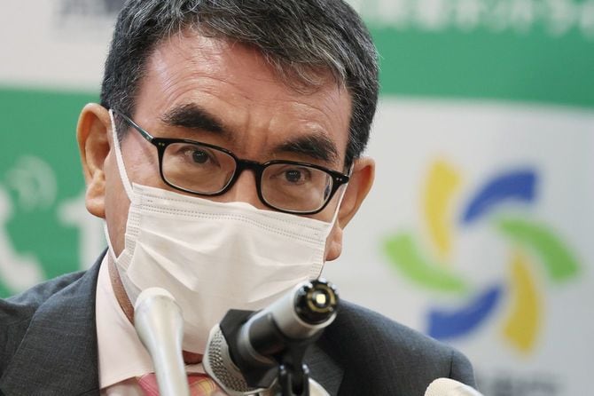 河野太郎デジタル大臣＝2022年9月8日、東京都千代田区