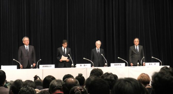 フジテレビ役員の記者会見