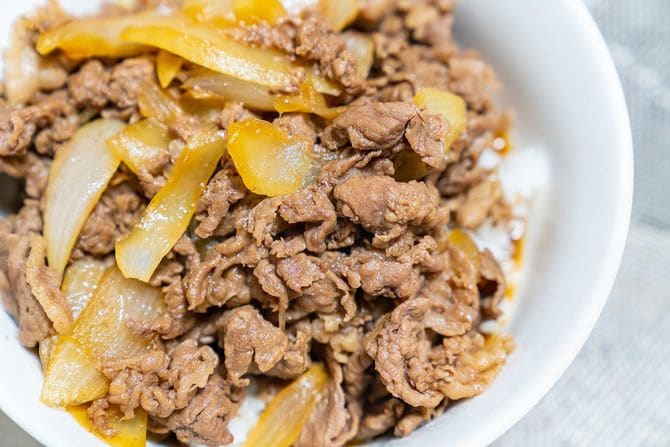 美味しい手作り牛丼