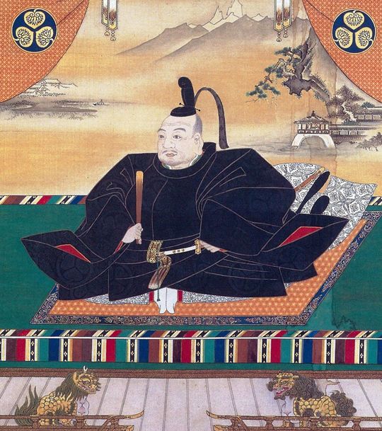 徳川家康肖像画〈伝 狩野探幽筆〉部分