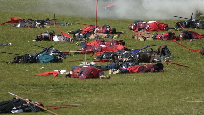 合戦の後（再現）