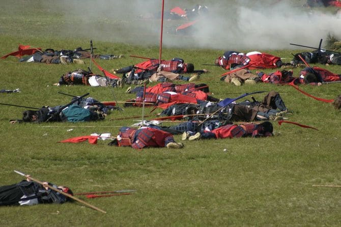 合戦を再現したお祭り