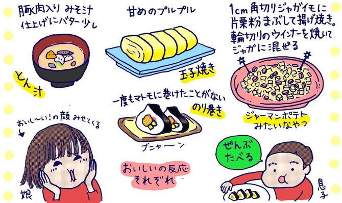 おいし〜い！の顔みせてくる娘