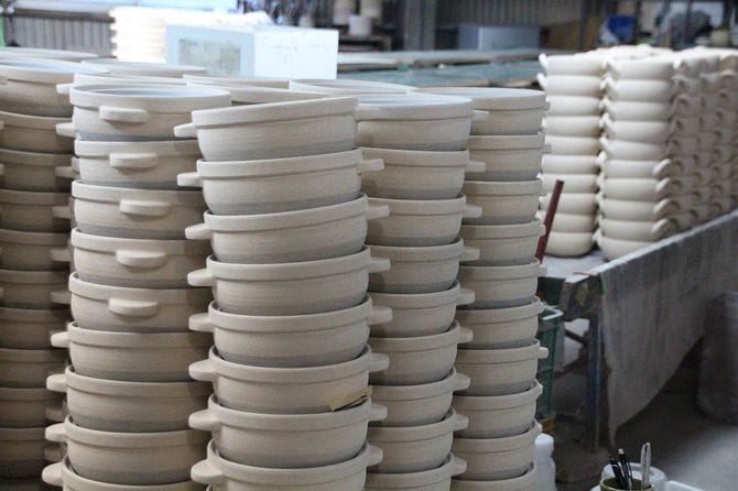 長谷園が製造する商品のうち土鍋は9割を占める