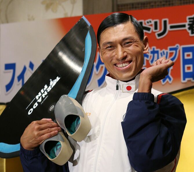 イタリアのラベンナで開催されるフィンスイミングワールドカップマスターズ大会の日本代表に決定した、お笑いコンビ「オードリー」の春日俊彰さん