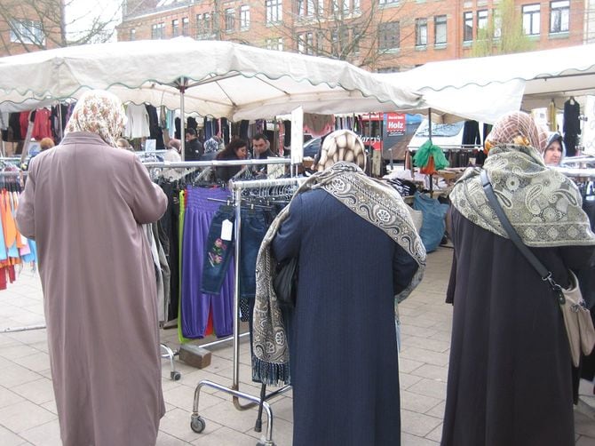 ハンブルクのトルコ人地域に住む人たち