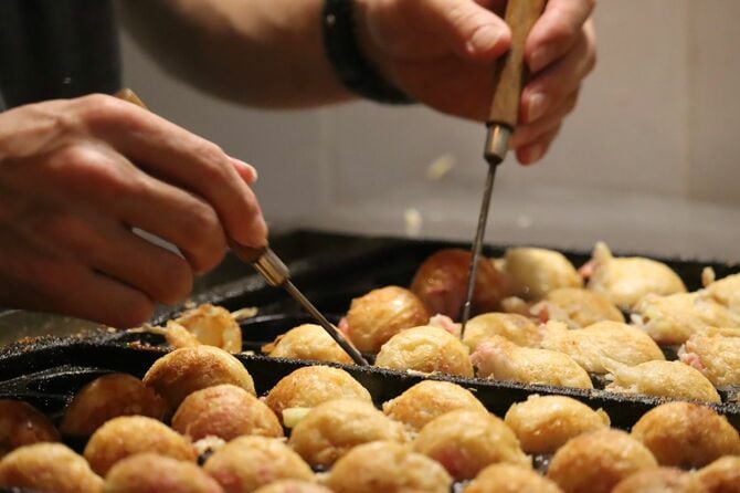 外はカリカリ中はトロトロなバロン・トキオのたこ焼き