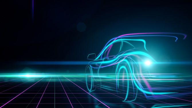 デジタルな車のデザイン