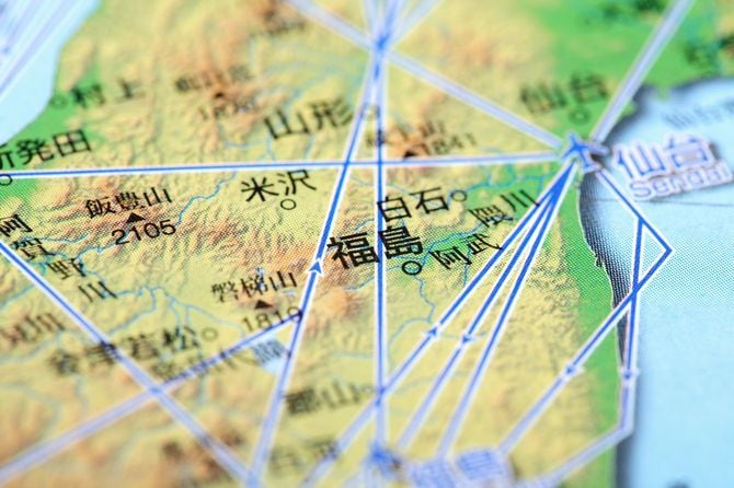 福島の地図