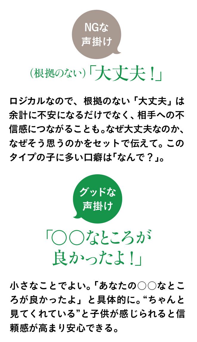NGな声掛け・グッドな声掛け