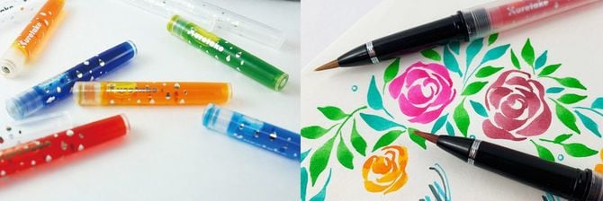 「からっぽペン」ほそ芯（ほそふで芯）式とカートリッジ式