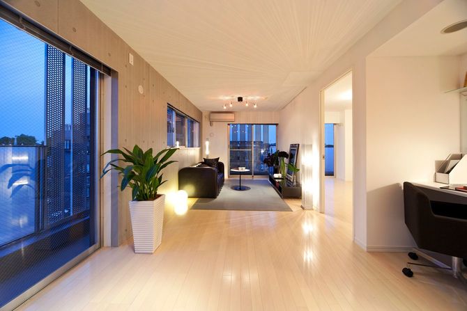 マンションのリビングルーム