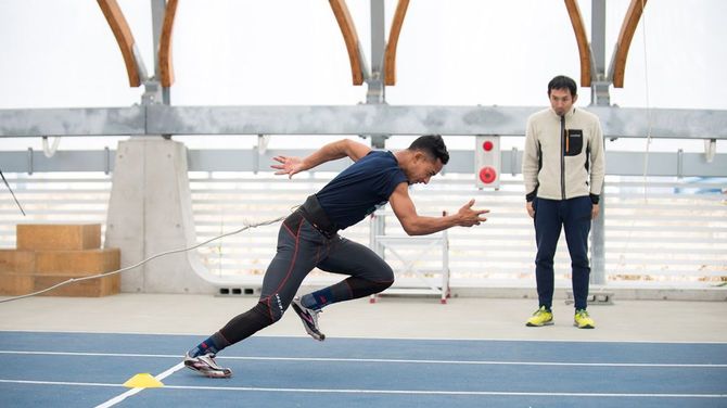 新豊洲Brilliaランニングスタジアムにて