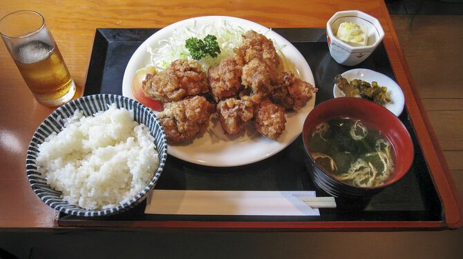 唐揚げ中華定食