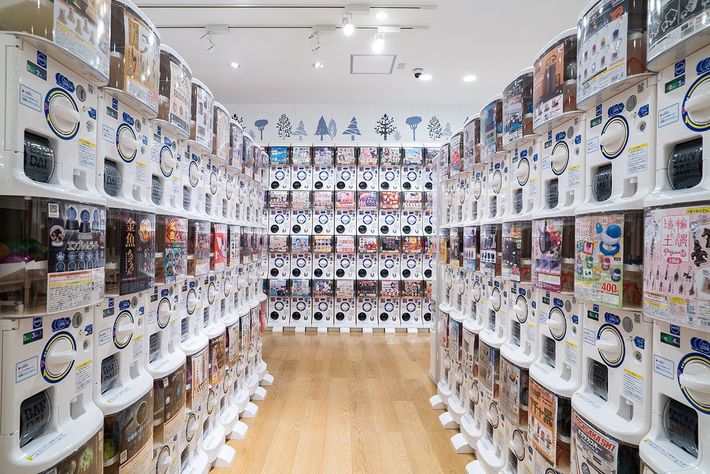 ガチャガチャの森店内