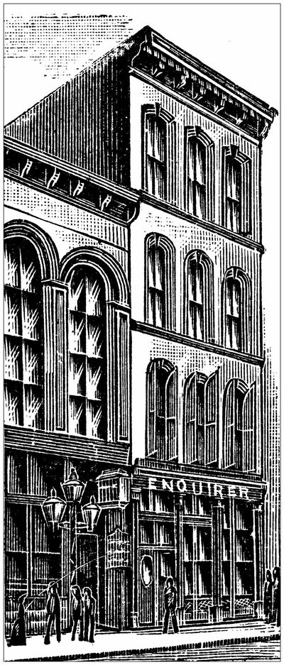 新聞社「シンシナティ・エンクワイラー」の古いイラスト