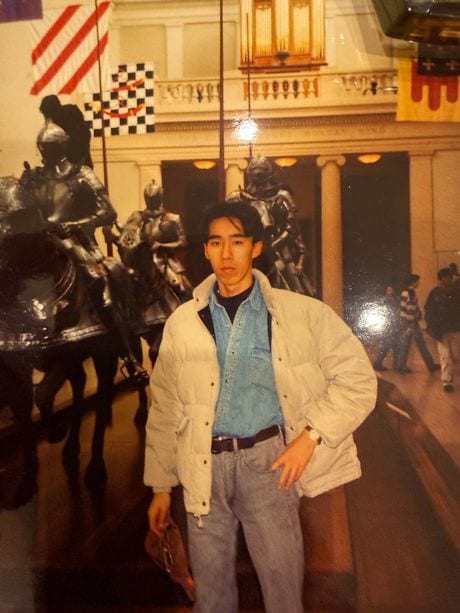 学生時代のアメリカ旅行にて