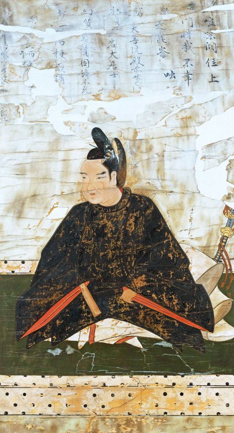 織田秀信像。模写。 原典は滋賀県滋賀郡坂本村来迎寺所蔵で、賛は慶長丙午(1606年)