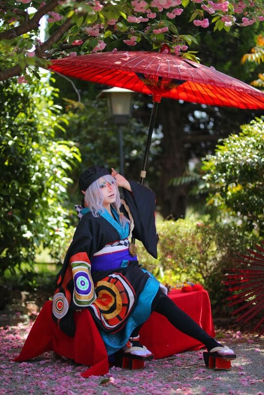 コスプレ中の写真