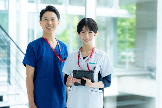 病院で働く医療従事者