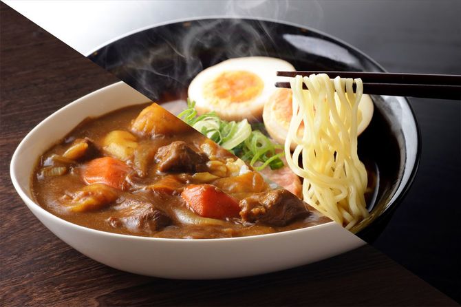 カレーとラーメン