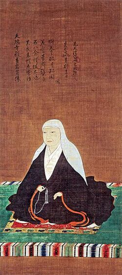豊臣秀吉の生母・なか（大政所、天瑞院）の肖像画（大徳寺蔵「大政所像」1615年作／PD-Japan／Wikimedia Commons）