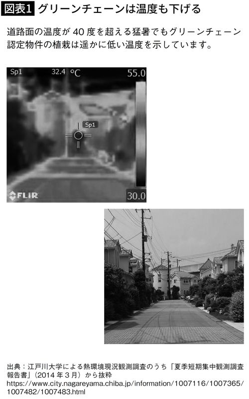 【図表1】グリーンチェーンは温度も下げる