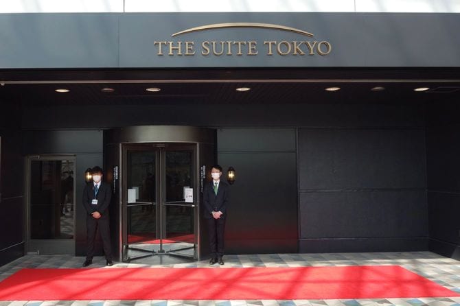 東京ドームにある「THE SUITE TOKYO」の入り口