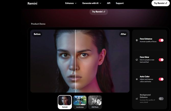 「Remini」HPより