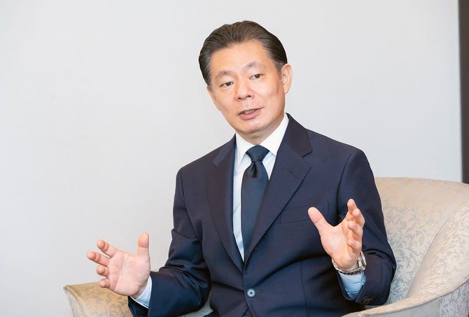 国際勝共連合、世界平和連合、UPFの3団体の会長を務める梶栗正義氏