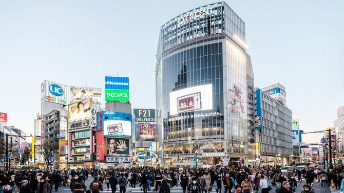 渋谷のスクランブル交差点
