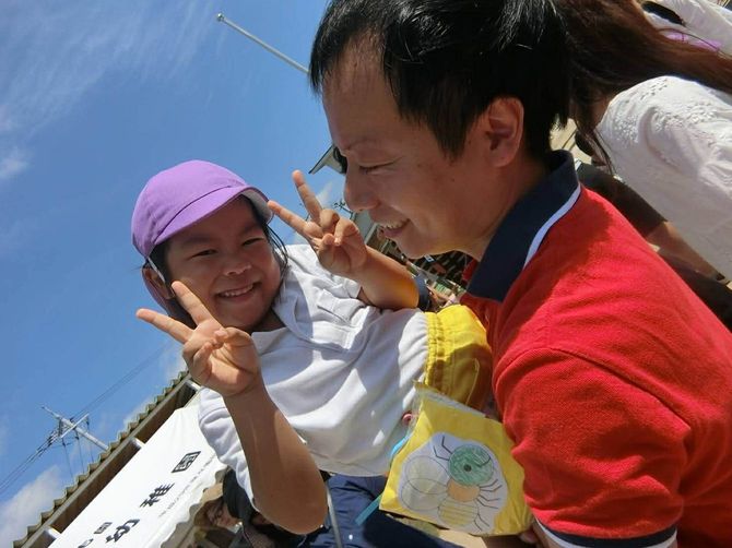 三浦拓さんと、長女・愛來ちゃん(享年5歳、愛称・くーちゃん)