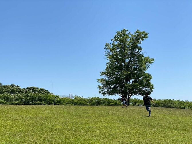 公園を走る子どもたち