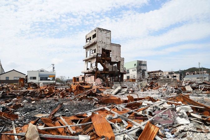 能登地震/3カ月を迎えた「朝市通り」周辺