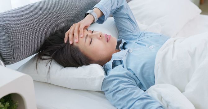 睡眠の質が悪い女性