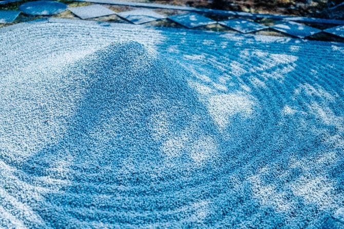 両足院の枯山水庭園