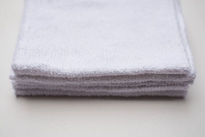 積み重なったタオル