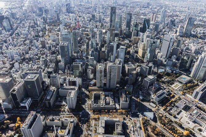 千代田区付近の空撮